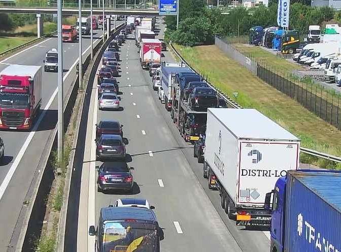 Reddingsstrook op de E313.